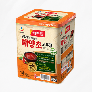 해찬들 우리쌀로 만든 순한 태양초 고추장 14kg