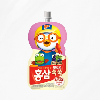 뽀로로 홍삼쏙쏙 포도블루베리 (100ml*10개)